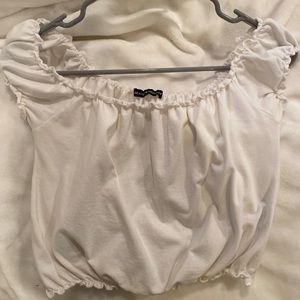 White Brandy Melville crop top